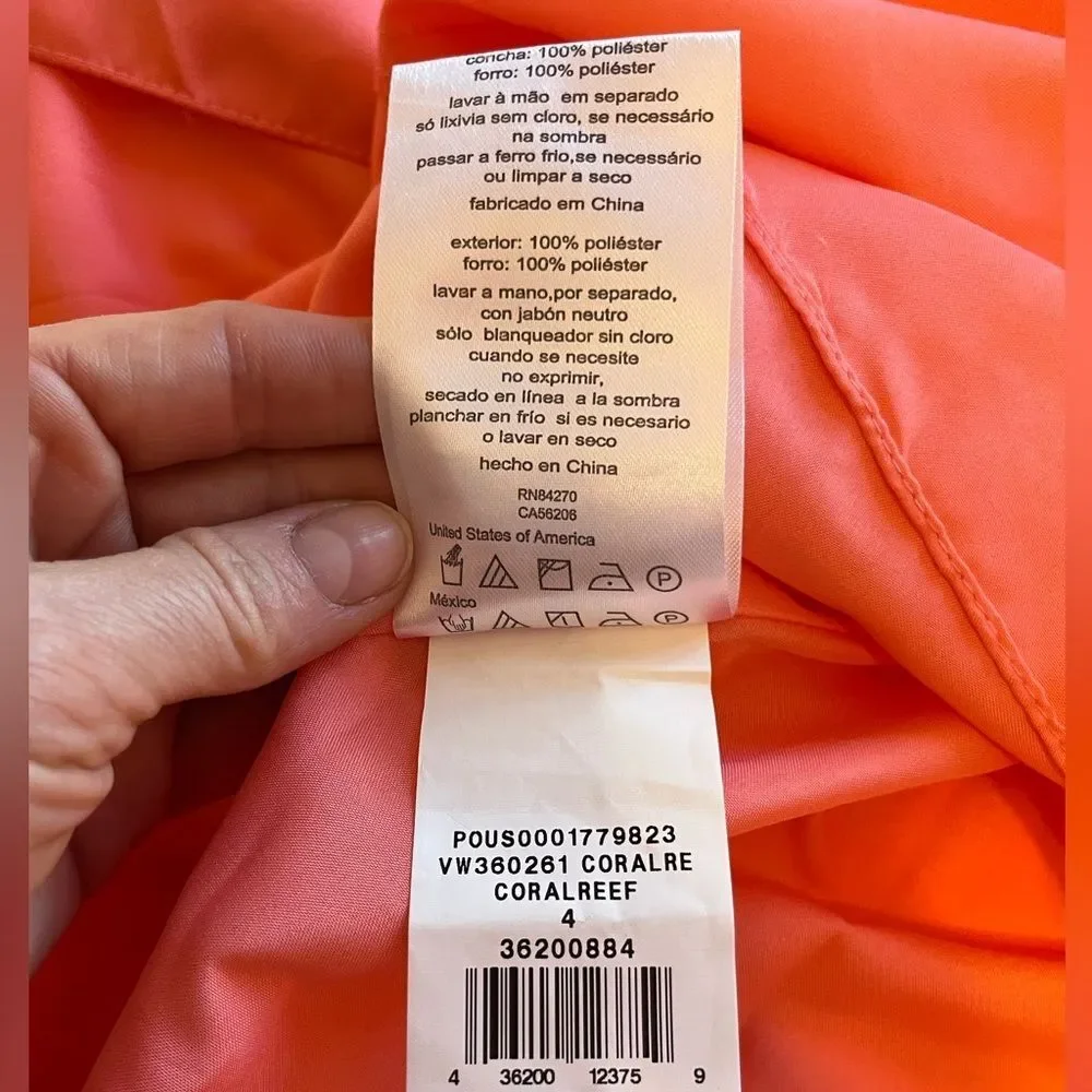 Vera Wang White Cocktail Halter Belted Mini Dress Coral Reef Size 4 Wedding Twee